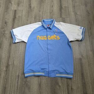Vintage Nike Denver Nuggets Warm Up Shirt Mens Size 2XL